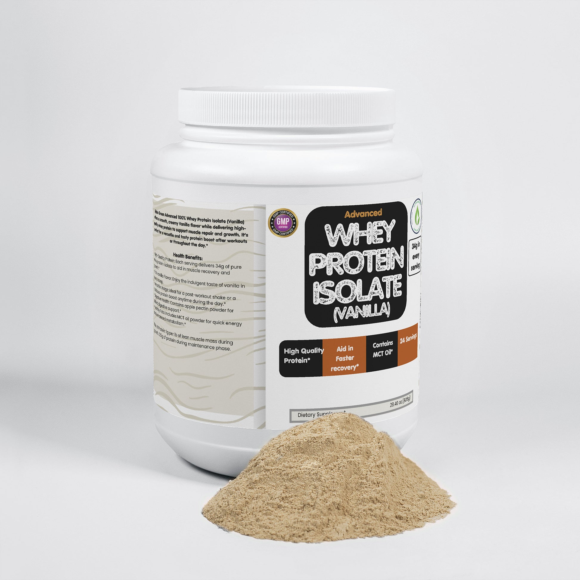 Advanced 100% Whey Protein Isolate (Vanilla) - 34g