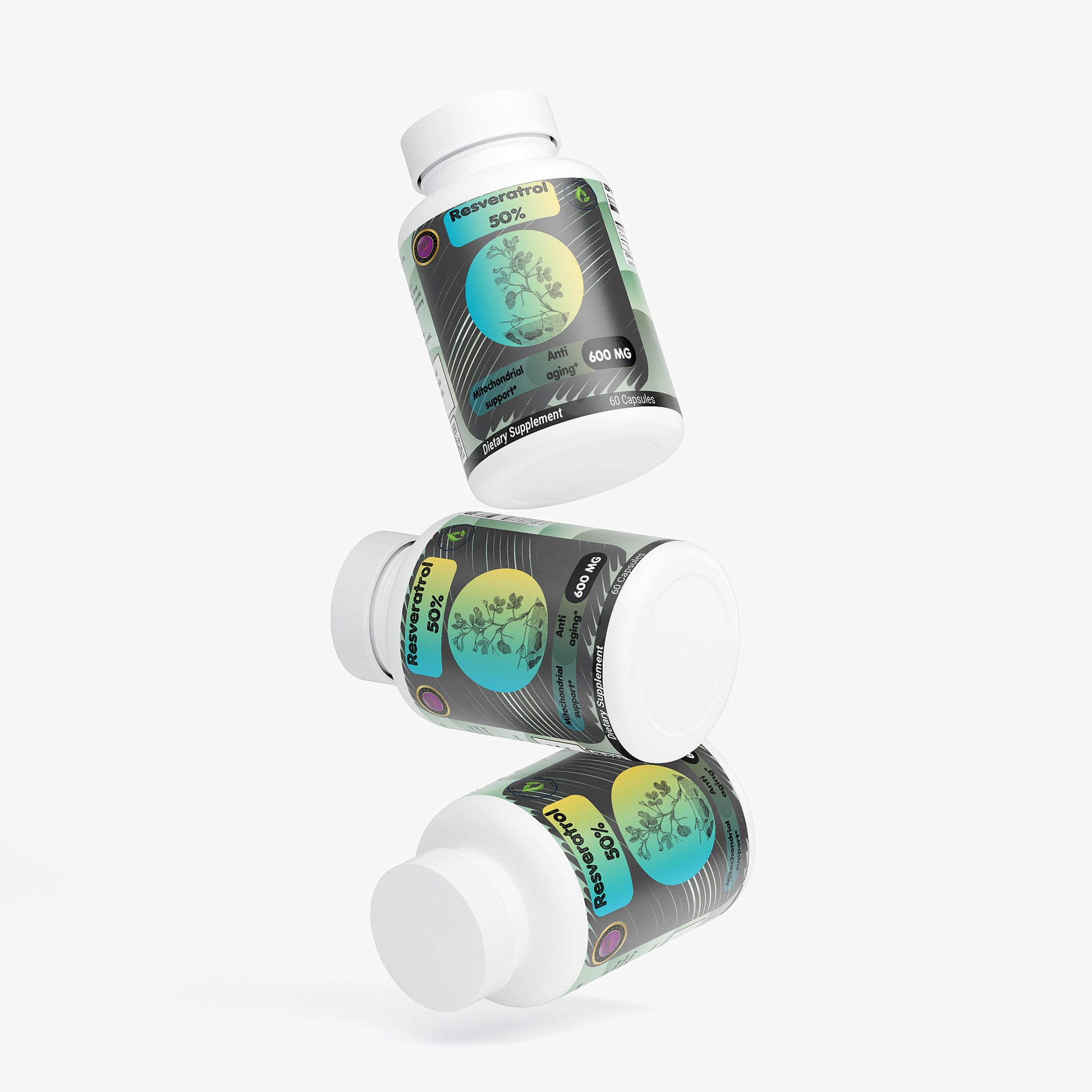 Resveratrol 50% 600mg - Mitochondrial Support