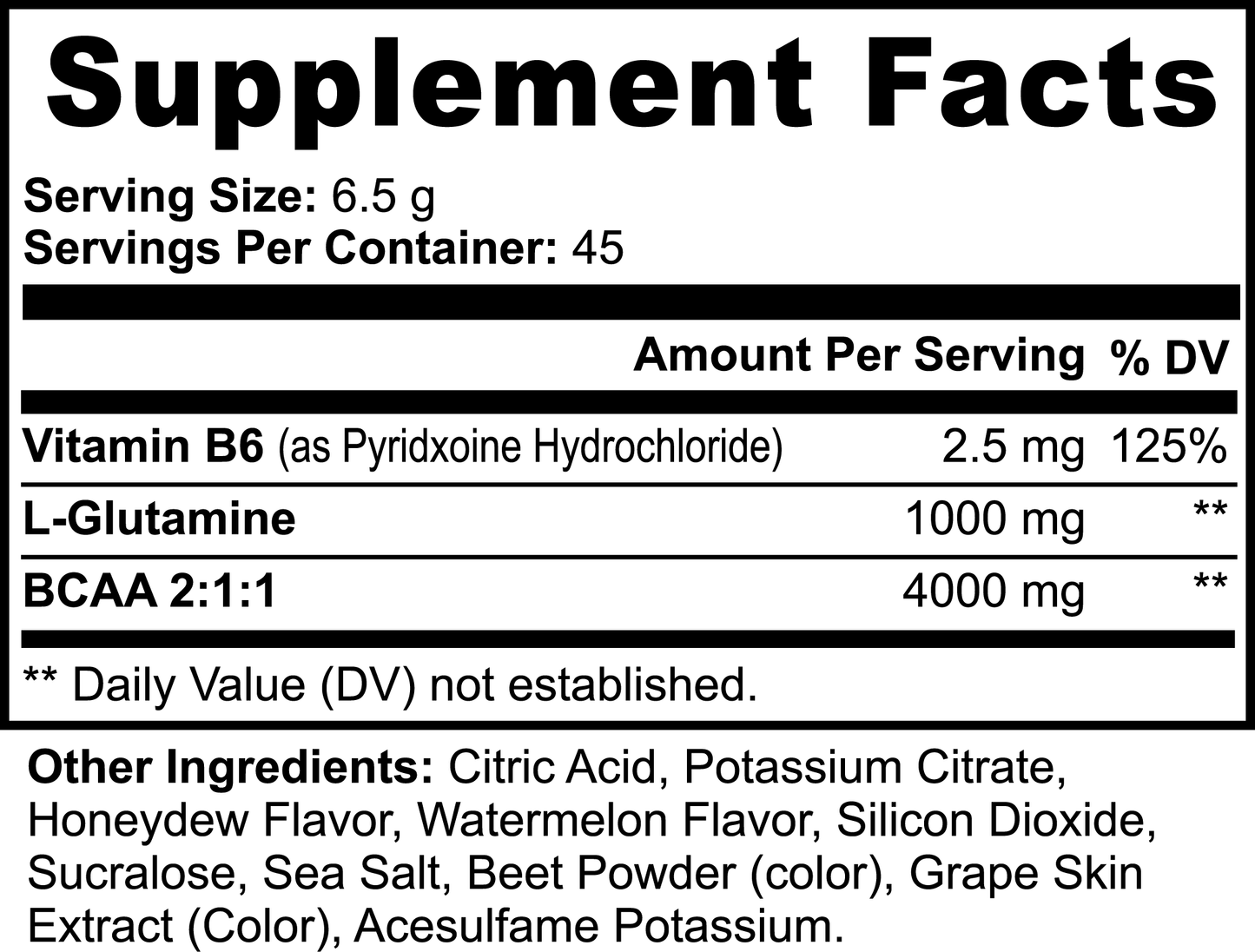 BCAAS Honeydew Melon