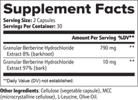 Berberine 800mg - Blood Sugar Support - fat loss - AMPK Activation - Liver Support