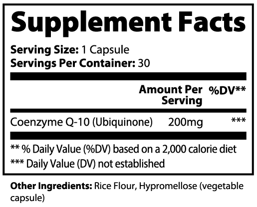 CoQ10 Ubiquinone - Heart and Cardiovascular Health