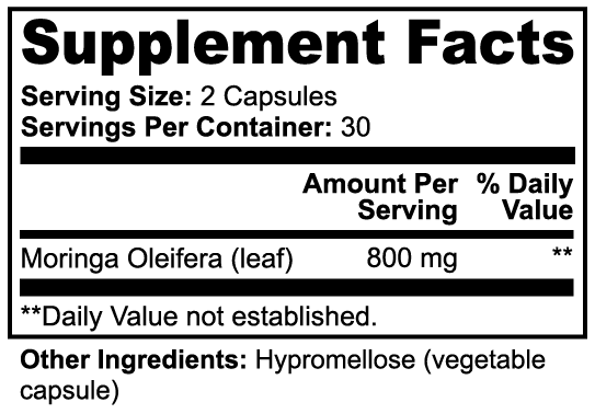 Miracle Moringa - Nutrient Powerhouse (A,C,E,and B complex) - Anti-inflammatory - Antioxidant - Hormone and Energy - Immune Support